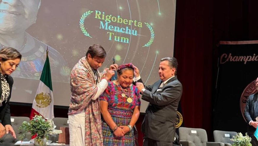 Nobel Prize Winner Rigoberta Menchú Tum Receives Gandhi Mandela Award 2020