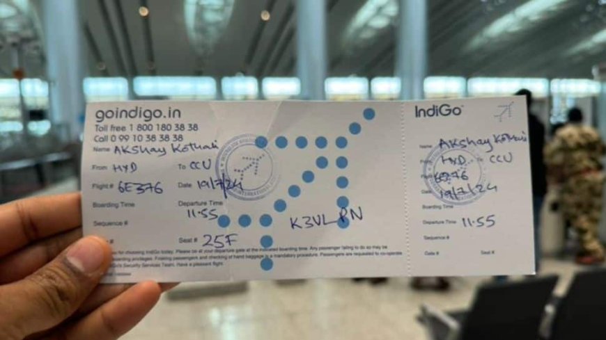 Microsoft Outage: IndiGo Issues Handwritten Boarding Passes, Passenger’s Post Goes Viral