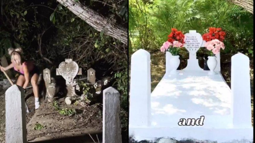 Influencers Clean Abandoned Grave for Free; Netizens Praises Efforts- Watch Viral Video