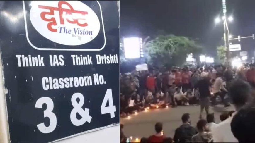 Rau IAS Tragedy: Students Protest Outside Vikas Divyakirti’s House, UPSC Coaching Demanding Answers