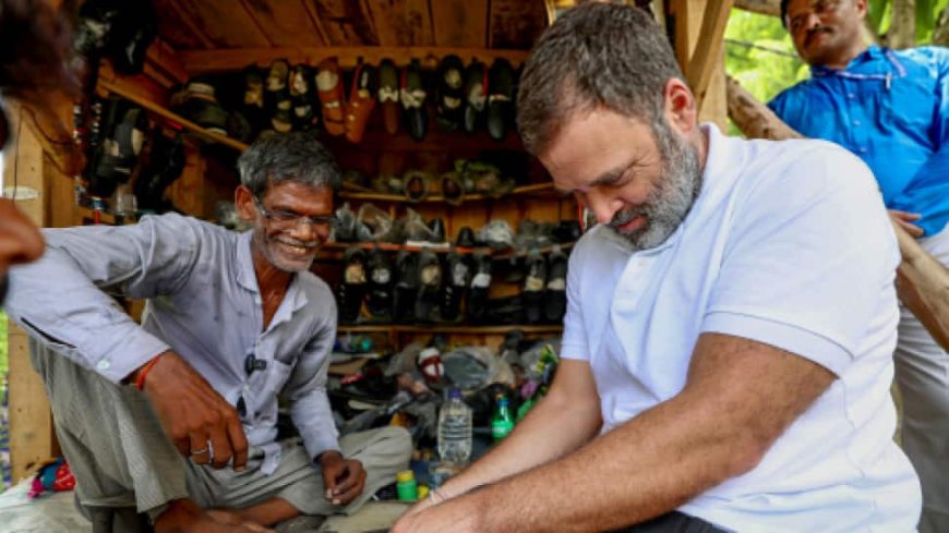 UP Cobbler`s Fortune Changes With Rahul`s Visit, Offered Rs 10 Lakh For Shoes Stitched By LoP