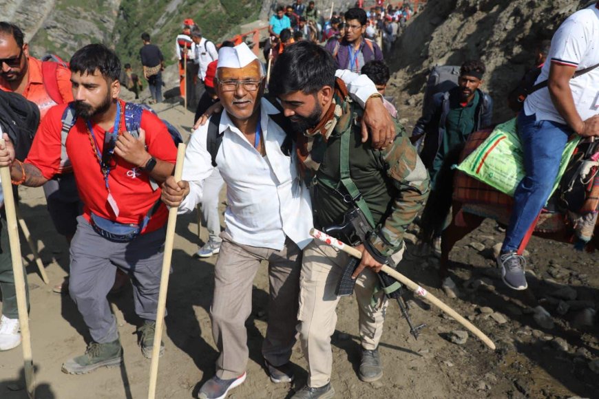 Another Batch Of Pilgrims Leaves for Amarnath Yatra Amid Heightened Security