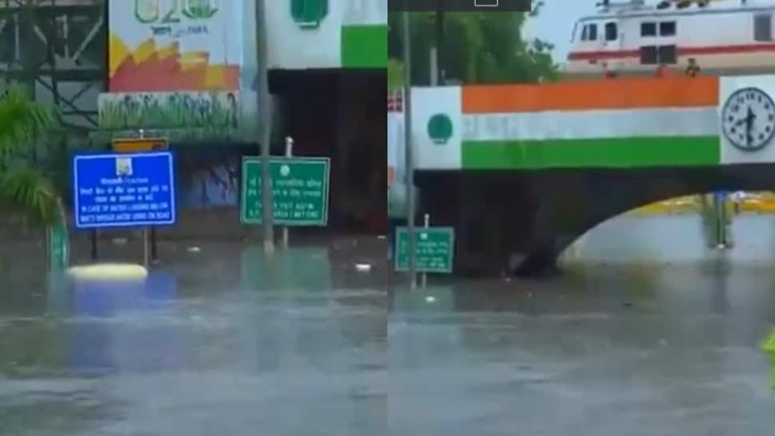 School Bus, Autorickshaw Get Stuck In Delhi`s Waterlogged Minto Bridge Underpass, 3 Children Rescued