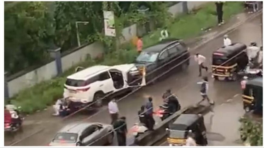 Shocking Viral Video: Black SUV Drags Man, Then Slams Into Another Car Head-On, Leaves 4 Injured