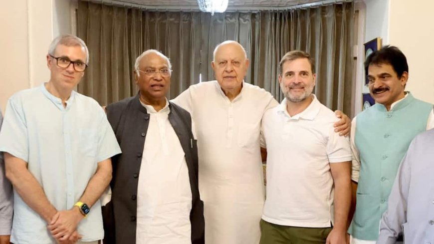 Farooq Abdullah Announces Alliance With Congress For J&K Assembly Elections After Rahul Gandhi`s Visit