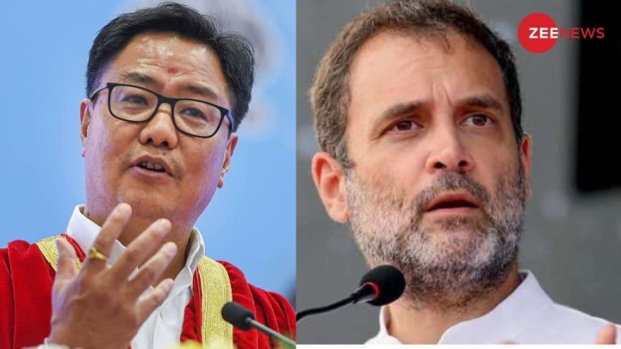 Kiren Rijiju Counters Rahul Gandhi`s Remark On Reservation In Miss India