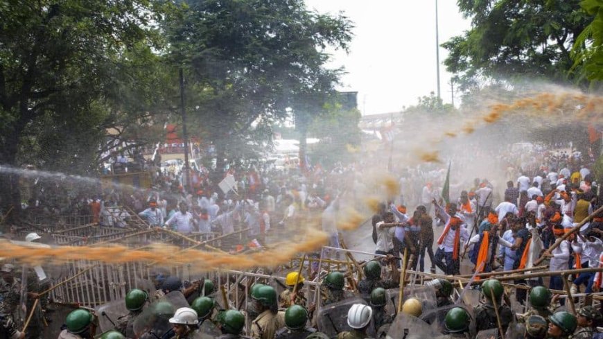 BJYM Rally Clashes: FIR Against 12,051 Individuals, Including Jharkhand BJP Chief Registered