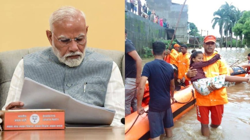 Prime Minister Narendra Modi Speaks With Gujarat CM Bhupendra Patel In Wake Of Flood Like Situation