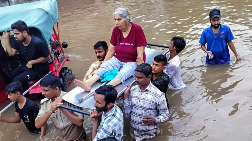 Gujarat Floods: Heavy Rains Claim 35 Lives; 17,800 Moved To Safe Places