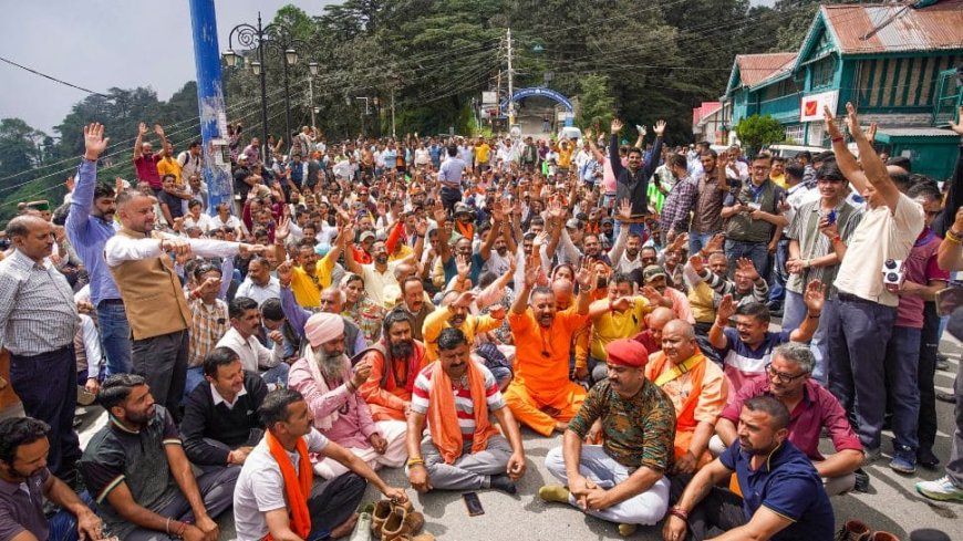 Himachal Pradesh: Mass Protest Erupt In Shimla Over `Illegal` Mosque