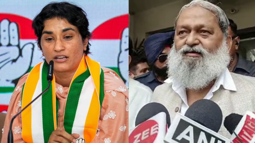 ‘From Desh Ki Beti To...’: BJP’s Anil Vij Jabs At Vinesh Phogat’s Congress Move