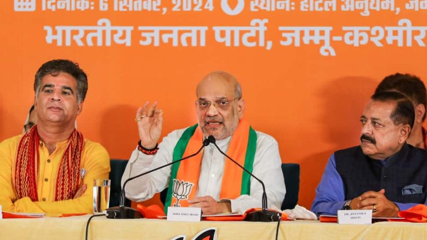 Article 370 ‘History’: Amit Shah Declares As BJP Releases Ambitious J&K Poll Manifesto | Key Highlights