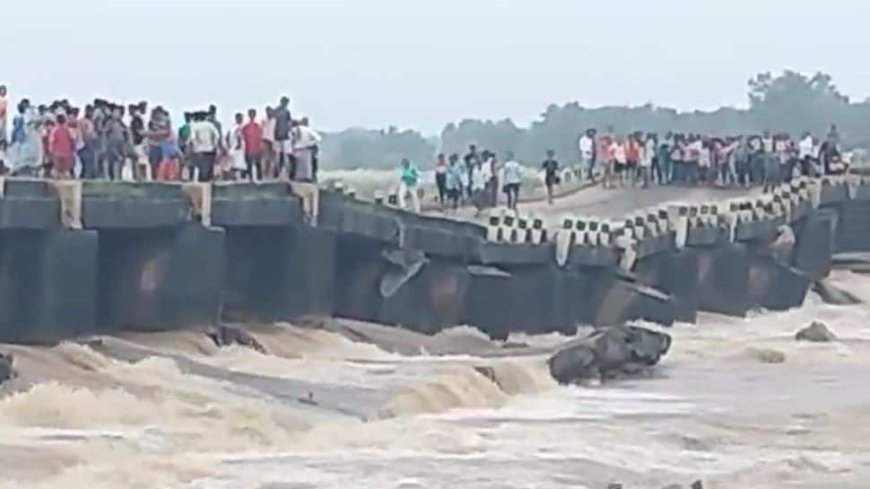 Bihar: Part Of Bridge Tilts To One Side In Jamui; Traffic Affected