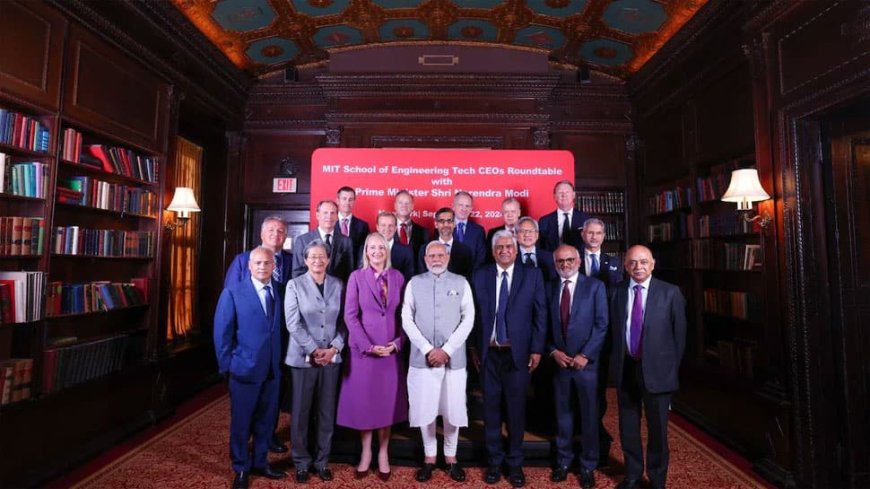 From Google, Adobe To Nivida, PM Modi Attends Tech CEOs Roundtable In New York