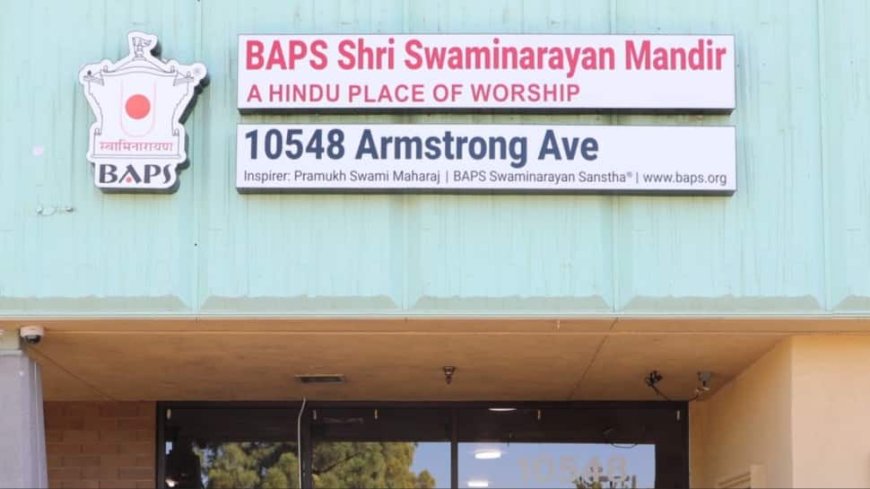 US: Temple Defaced With Anti-Hindu Graffiti In California, 2nd In Less Than 10 Days