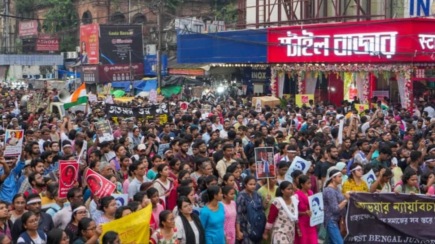 RG Kar Case: Doctors Take Out Mega Protest March On Mahalaya Demanding Justice For Victim