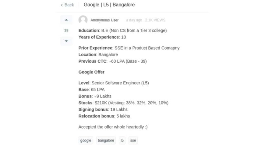 Bengaluru Engineer Lands Rs 65 LPA Job At Google, But Techies Are ‘Unimpressed’ – Here’s Why