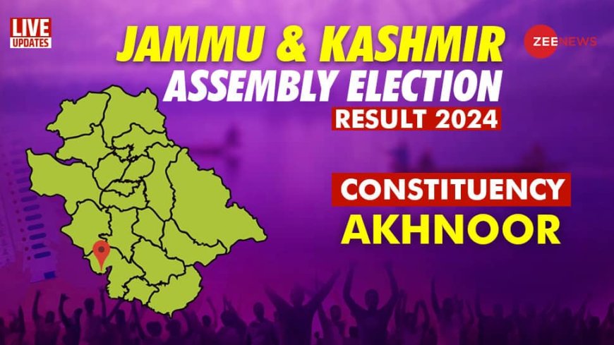 Akhnoor vidhan sabha chunav result 2024 live Winner and losser candidate Mohan Lal Bhagat   total votes margin bjp congress eci Jammu and Kashmir Assembly election result