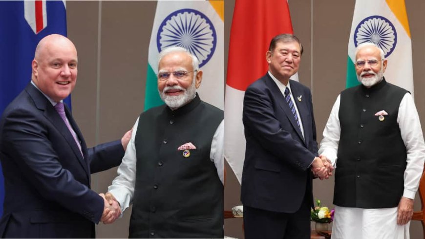 PM Modi Meets Japanese, New Zealand Counterparts At ASEAN-India Summit