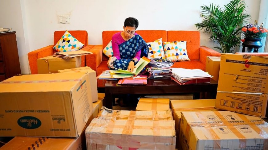 `AAP`s New Drama`: BJP As Delhi CM Atishi Shares Video Of Signing Files Amidst Cartons