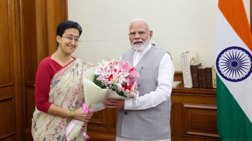 `For Progress Of Capital`: Delhi CM Atishi Meets PM Modi