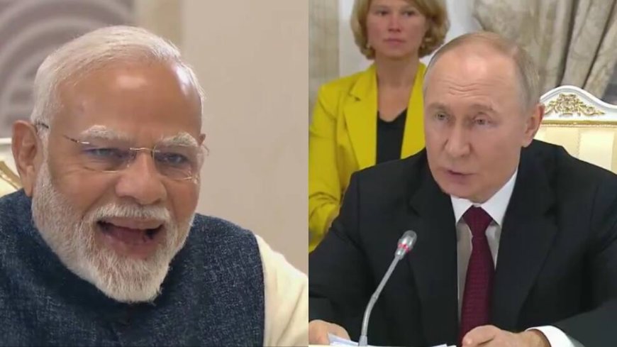 'Our Ties So Good, No Translation Needed...': Putin Jokes With PM Modi As Two Leaders Meet On Sidelines Of SCO