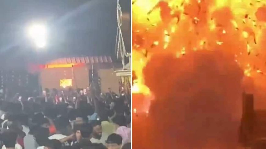 Kerala Temple Fireworks Explosion: Over 150 Injured During Temple Festival; Watch Video