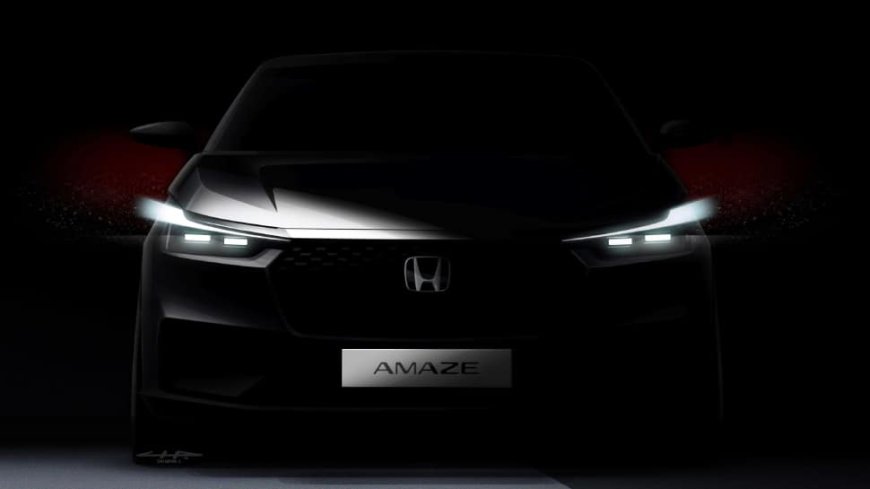 All-New 3rd Gen Honda Amaze Is Here: 1st Teaser Image Out