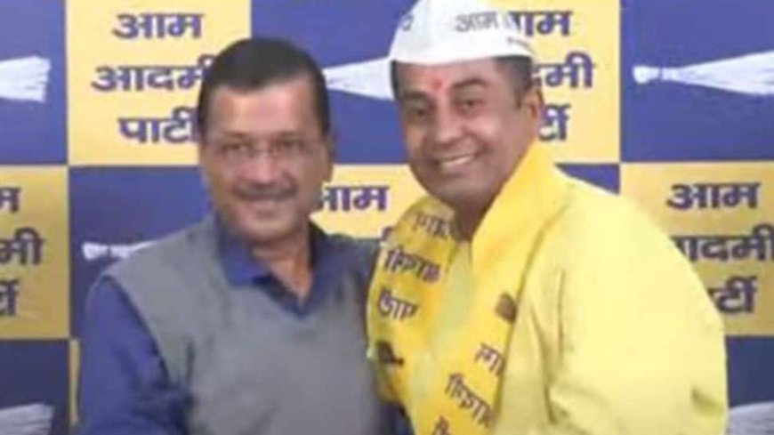 Ex- BJP MLA Anil Jha Joins AAP Shortly After Kailash Gehlot`s Exit