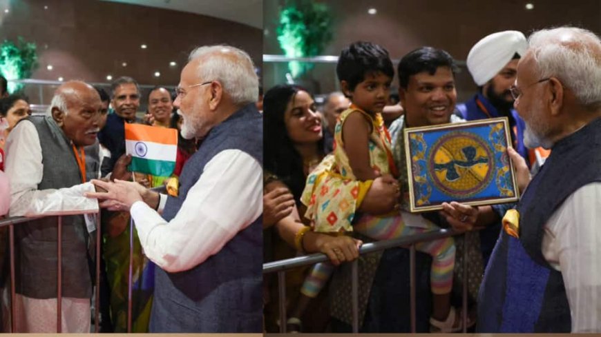 PM Modi Receives Warm Welcome From Indian Community In Brazil Ahead Of G20 Summit