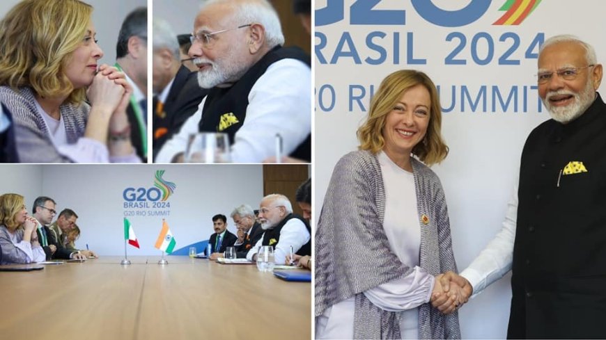 What Italian PM Giorgia Meloni Said After Meeting PM Modi For The 5th Time