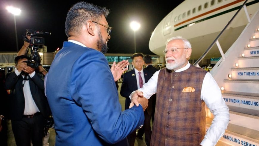 PM Modi Calls His Guyana Visit `Significant Milestone`, Recalls Age-Old Ties Between Two Nations