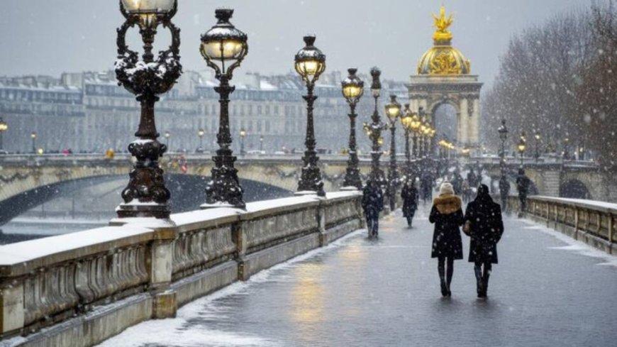 Heavy Snowfall Causes Power Outage, Traffic Disruptions In France