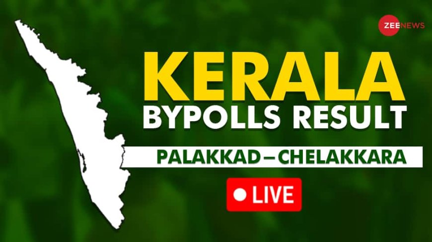 Kerala Bye Elections Results 2024 Live Kerala dates eci vote counting Chelakkara Palakkad Kerala vidhan sabha chunav result bjp congress winners