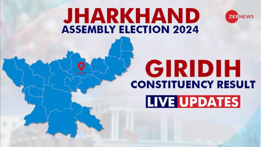 LIVE Updates | Giridih Assembly Election Result 2024: Nirbhay Kumar Shahabadi Trails Against Sudivya Kumar for BJP vs JMM