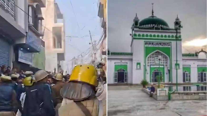 Arson, Tear Gas, And Stone Pelting As Violence Erupts Over Jama Masjid Survey In Sambhal