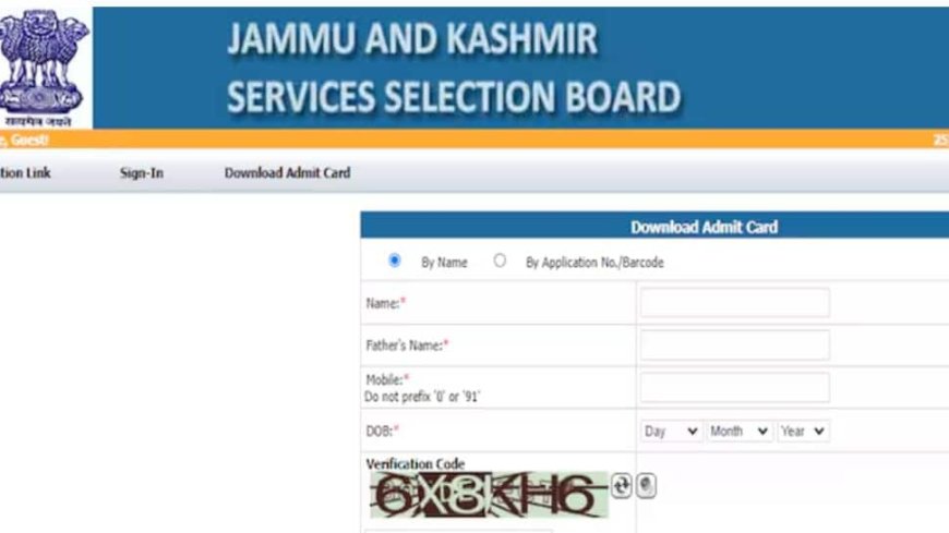 JKSSB Releases Police Constable Admit Card For 2024 Recruitment; Check How To Download