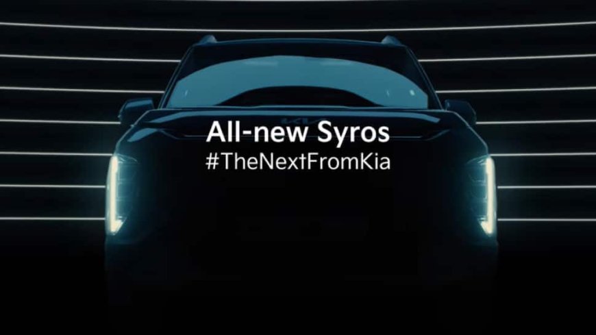 Kia Syros Teased With Panoramic Sunroof: Key Highlights Revealed