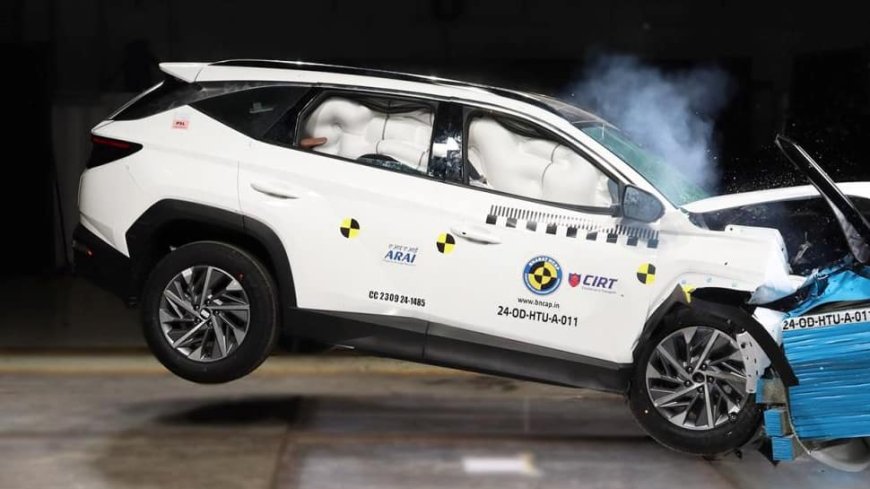 Hyundai Tucson Earns 5-Star Bharat NCAP Rating - Crash Test Results