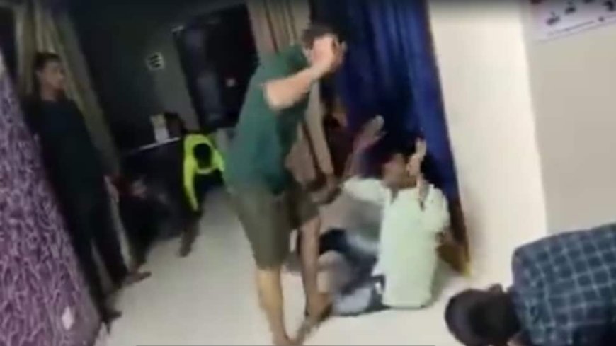 Coaching Institute Founder Beats Student With Belt In Shocking Viral Video, Sparks Public Fury