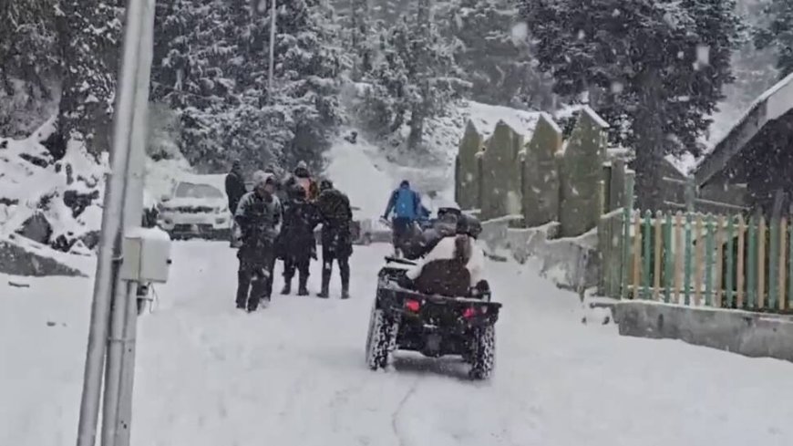 Kashmir Transforms Into A Winter Wonderland As Heavy Snowfall Attracts Tourists