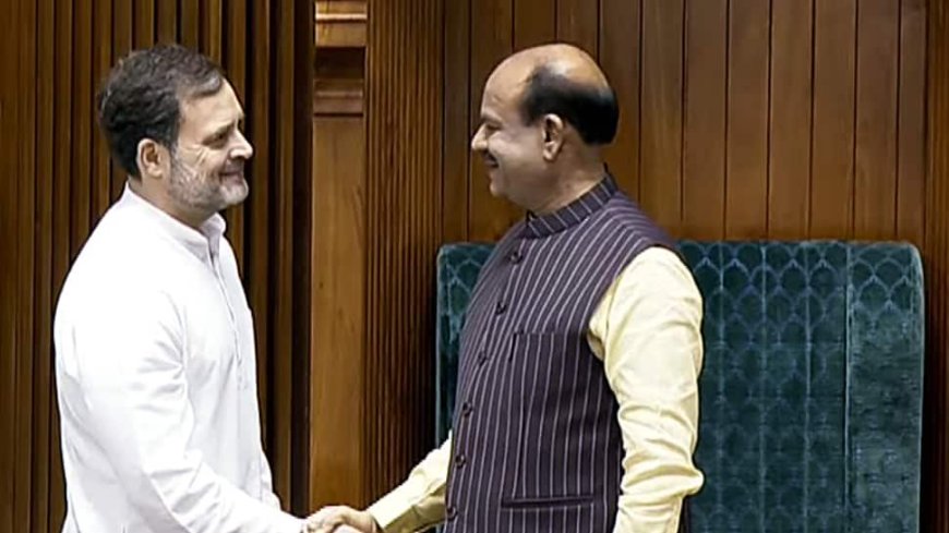 Rahul Meets LS Speaker Om Birla, Demands Expunging Derogatory Comments, Debate On Adani Issue