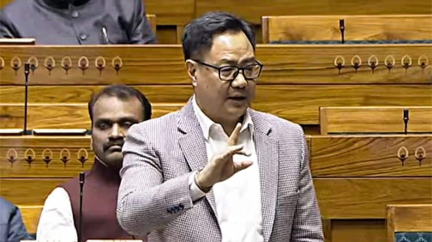 `You`ve Attacked Samvidhan..`: Kiren Rijiju Slams Congress During Debate On Constitution In Lok Sabha