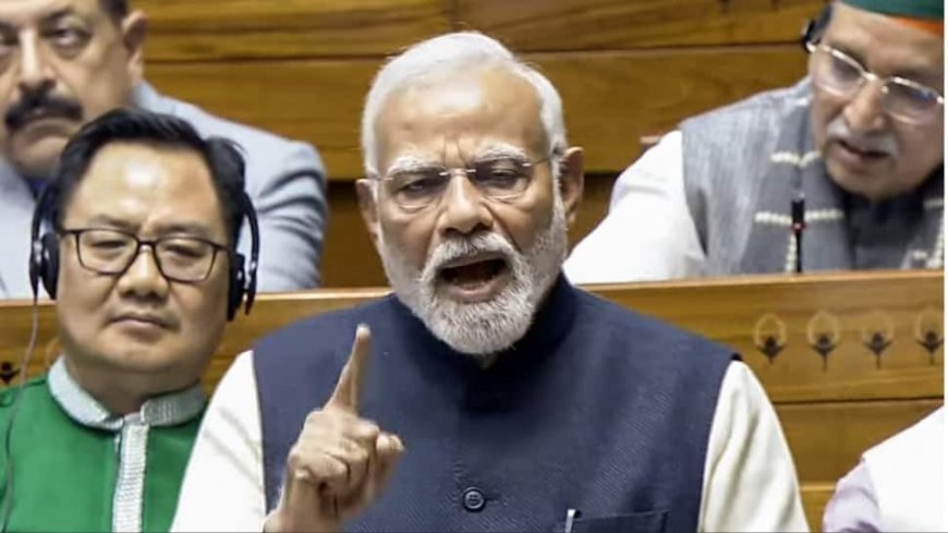 Modi In Lok Sabha: PM Slams Congress For `Constantly Disrespecting Constitution`, Lays Down 11 `Sankalps` For India`s Future