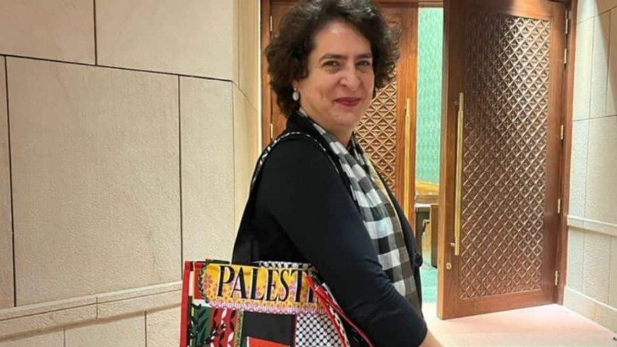 Political Storm Brews Over Priyanka Gandhi`s "Palestine" Bag, BJP MP Reacts