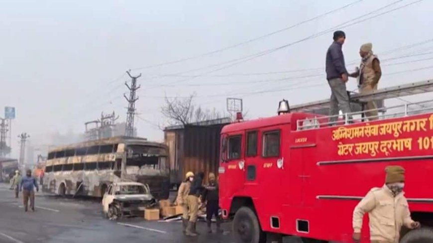 Jaipur: 5 Killed In Massive Fire After Collision Of Several Truck