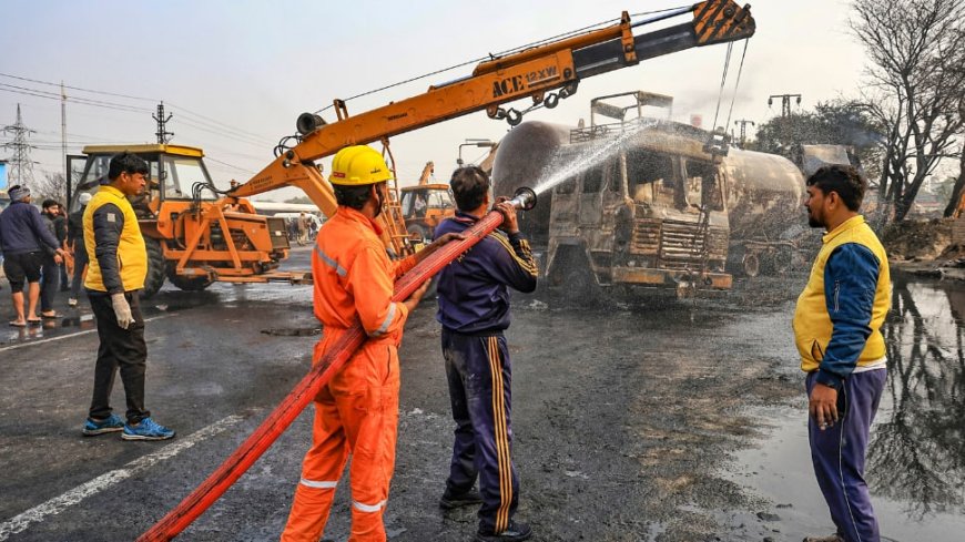 Jaipur Tanker Collision: Death Toll Reaches 14; What Caused Massive Fire On Bhankrota Ajmer Highway?