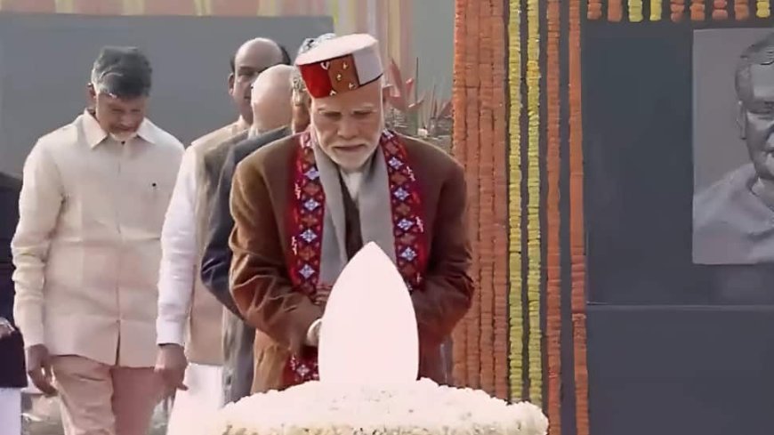 PM Modi Leads Nation In Paying Tributes To Atal Bihari Vajpayee