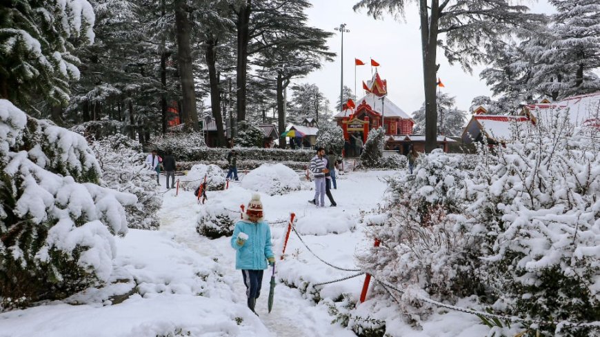 Shimla, Srinagar Shiver Amid Cold Wave But Tourists Miss `White Christmas’