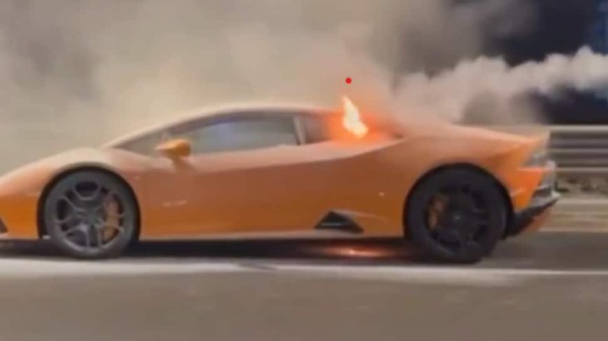 Lamborghini Catches Fire On Mumbai Road, Gautam Singhania Slams Brand As ‘Potential Hazard’